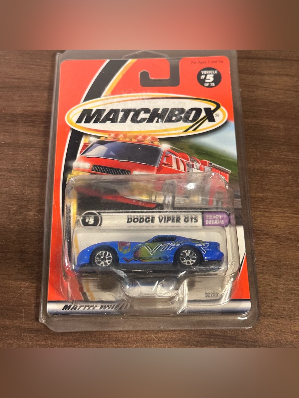 2001 Matchbox Blue Dodge Viper GTS Daddy's Dreams Series # 5